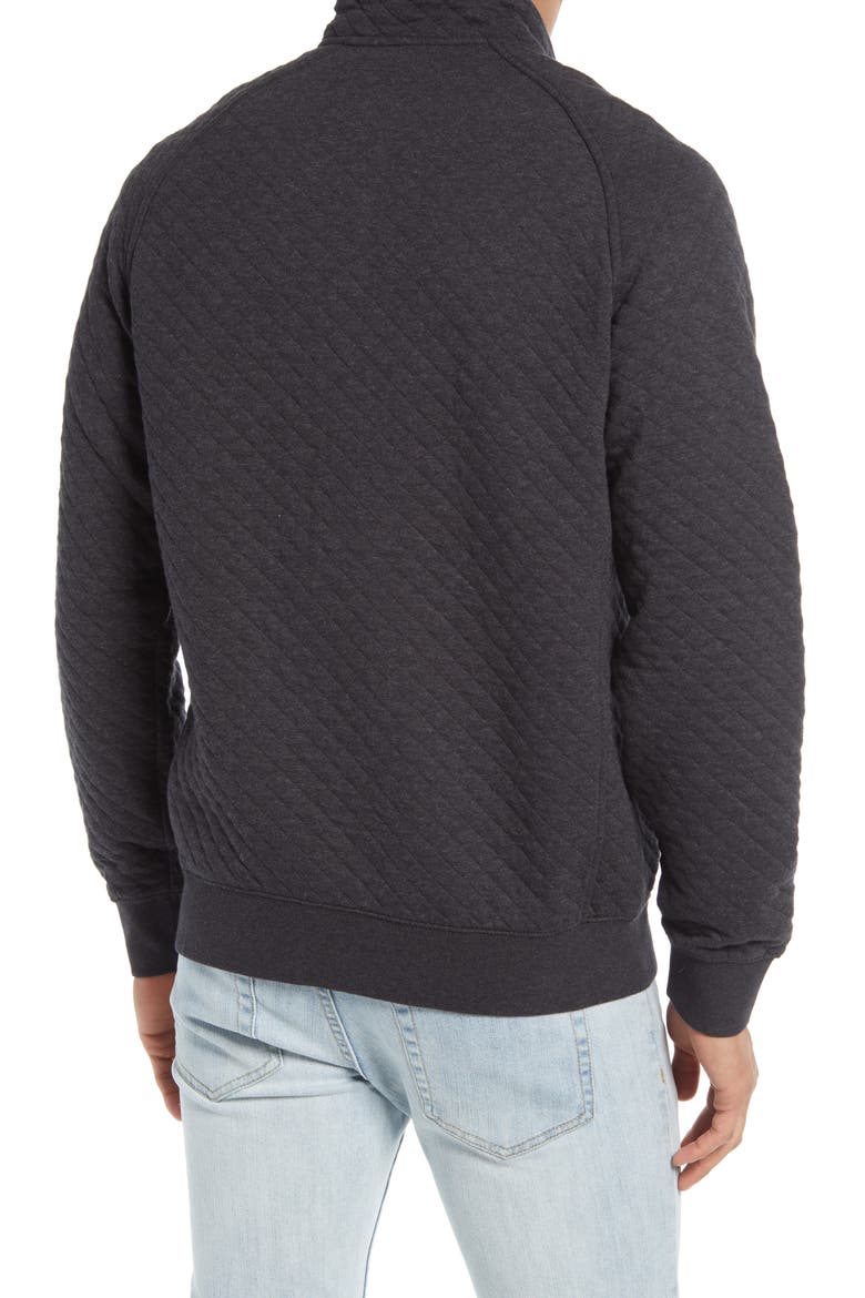 Quilted Sweatshirt, Alternate, color, DARK CHARCOAL HEATHERDNU