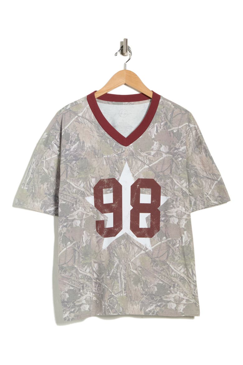 98 Star Camo Graphic T-Shirt, Alternate, color, CAMO/ OXBLOOD