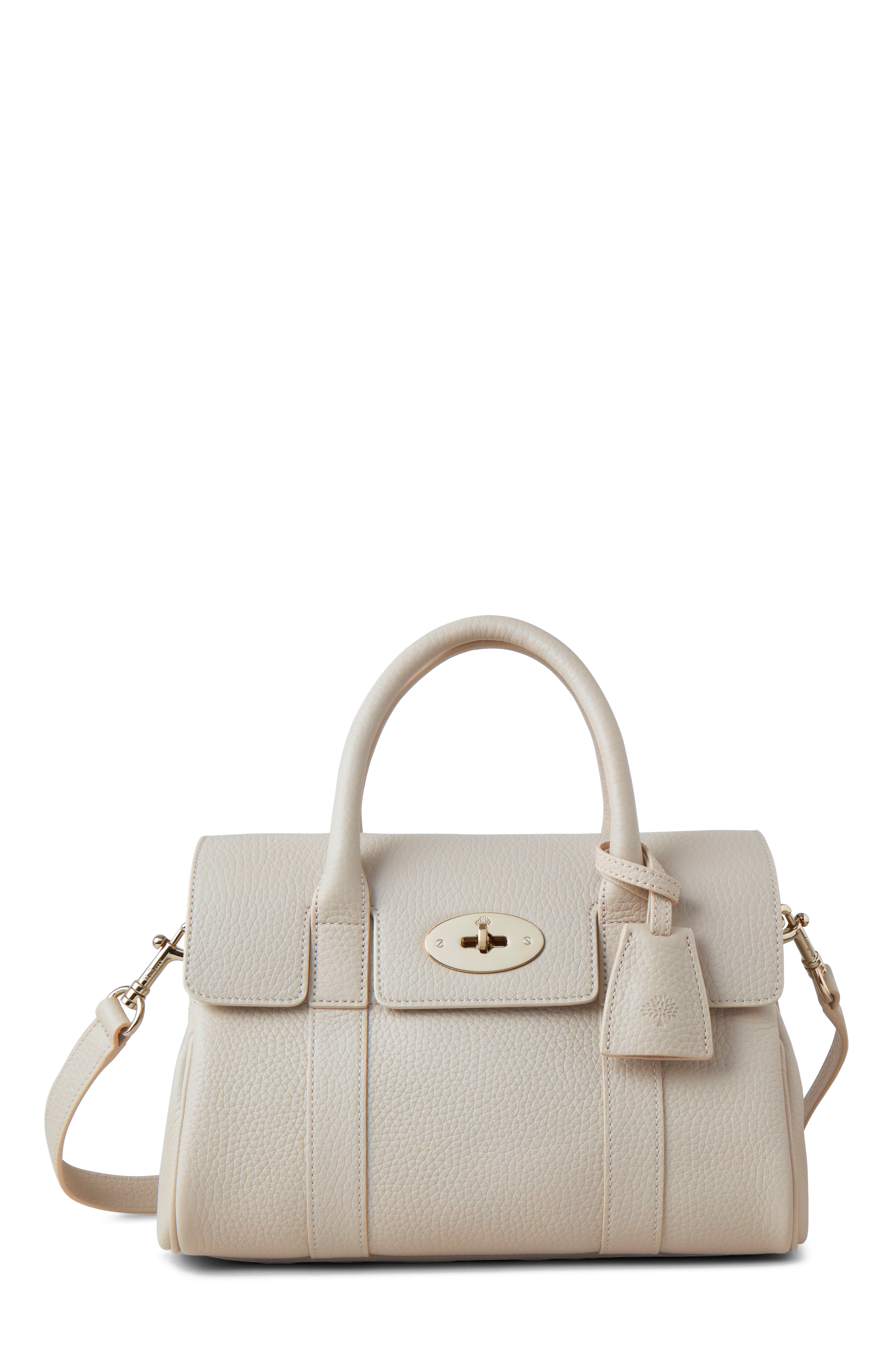 Mulberry Small Bayswater Satchel, Main, color, Chalk