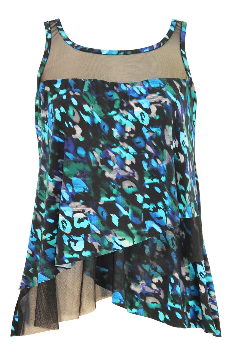 Miraclesuit<sup>®</sup> Sophisticat Mirage Underwire Tankini Top, Alternate, color,