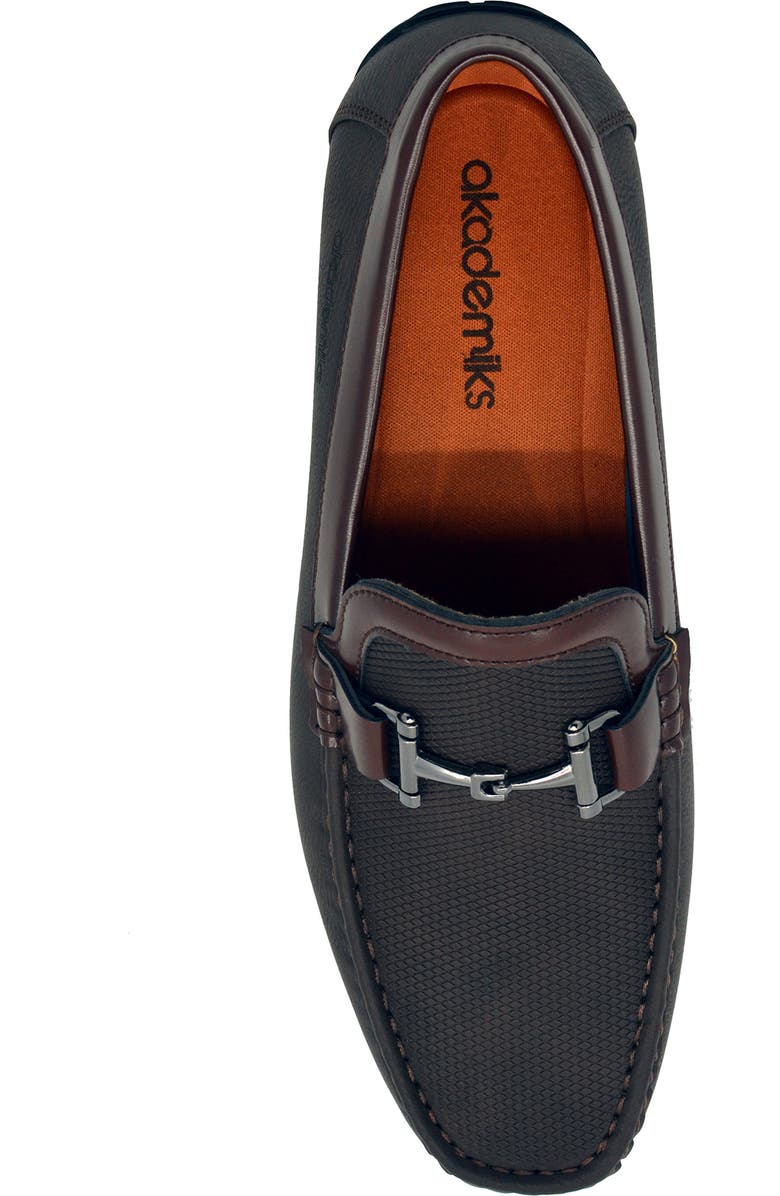 AKADEMIKS Ogden Bit Driving Loafer, Alternate, color, Brown
