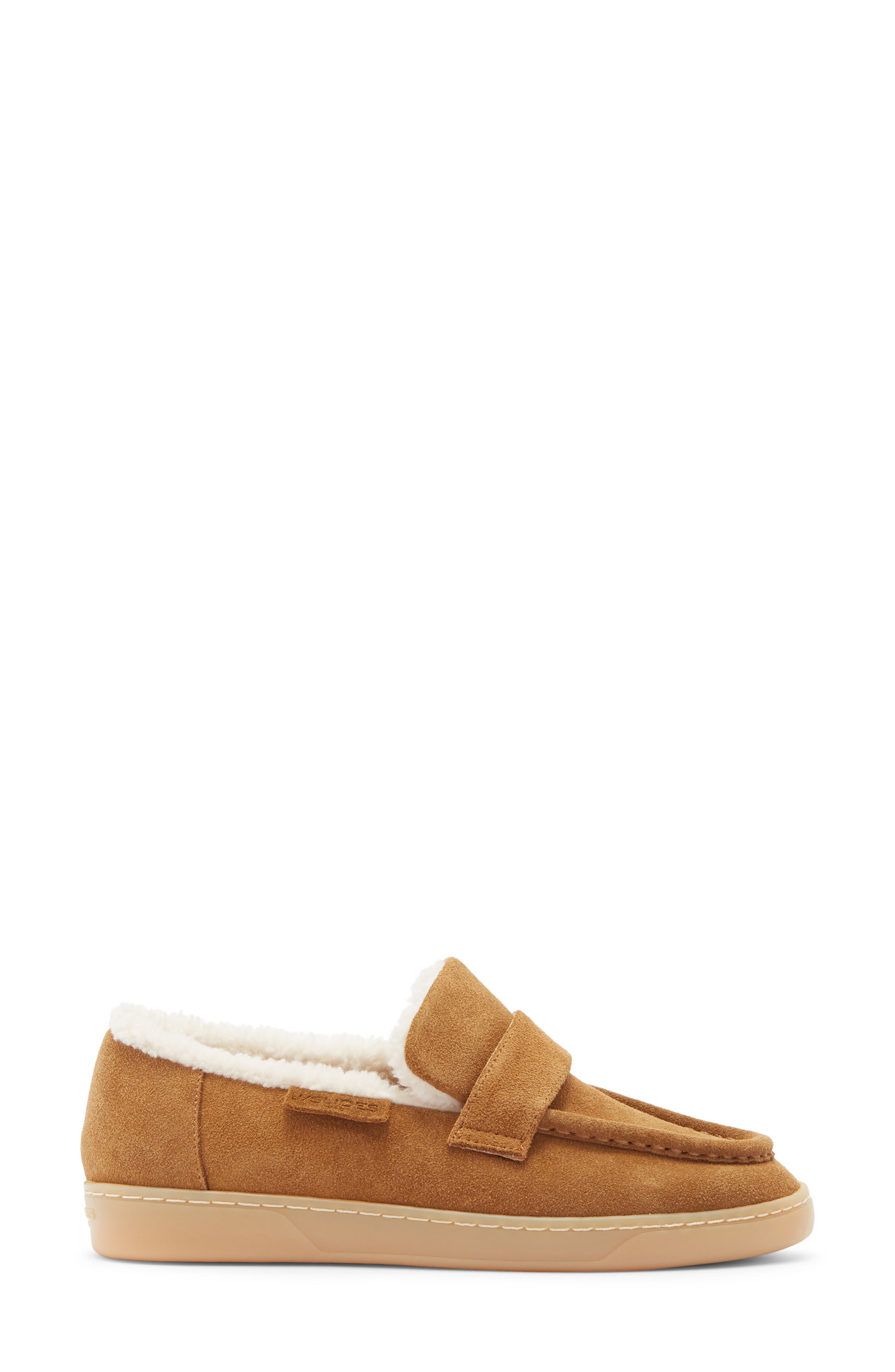 JSlides Hathor Faux Fur Lined Loafer, Alternate, color, Tan