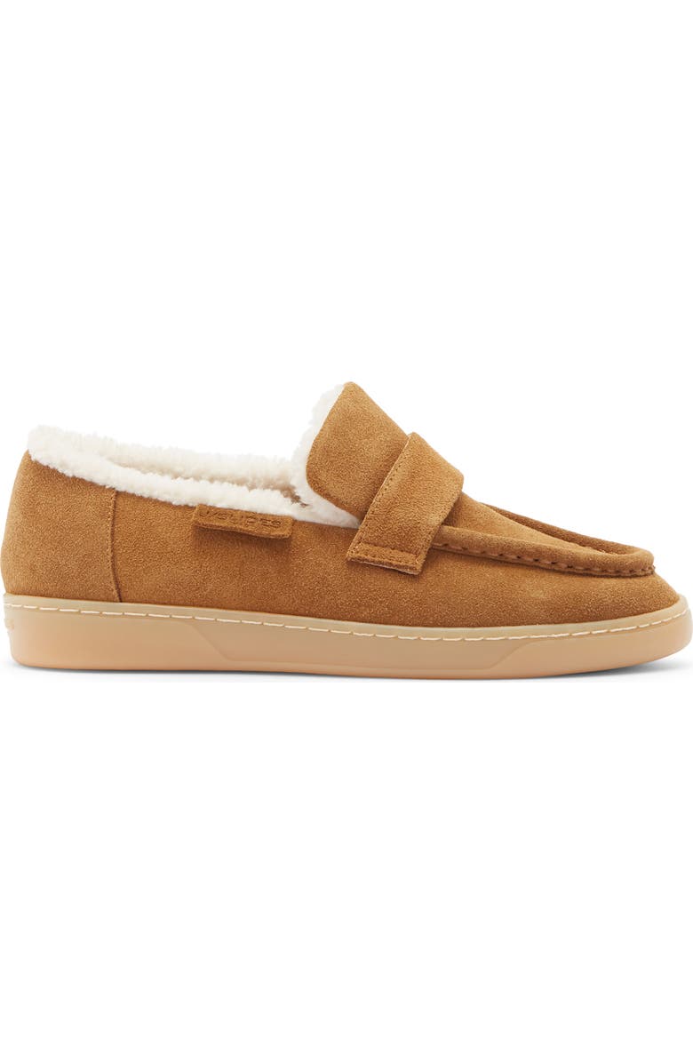 JSlides Hathor Faux Fur Lined Loafer, Alternate, color, Tan