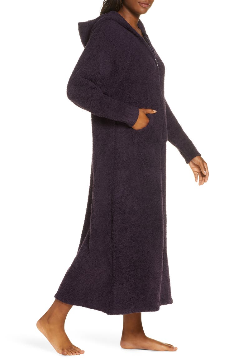 CozyChic® Hooded Zip Robe, Alternate, color, AMETHYST