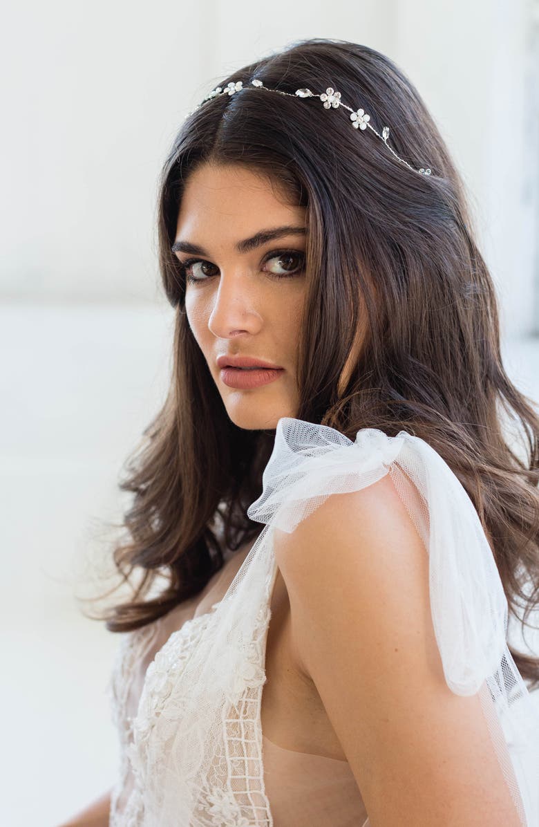 Brides & Hairpins Elsa Halo, Alternate, color, Silver