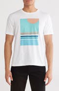 T.R. PREMIUM Flat Abstract Stretch Cotton Graphic T-Shirt