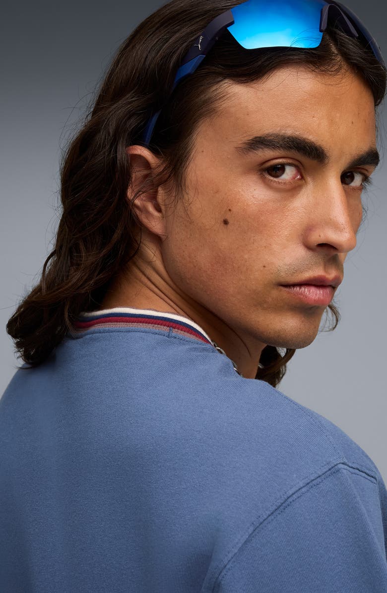 PUMA x KidSuper Logo Appliqué Cotton T-Shirt, Alternate, color, Dark Indigo