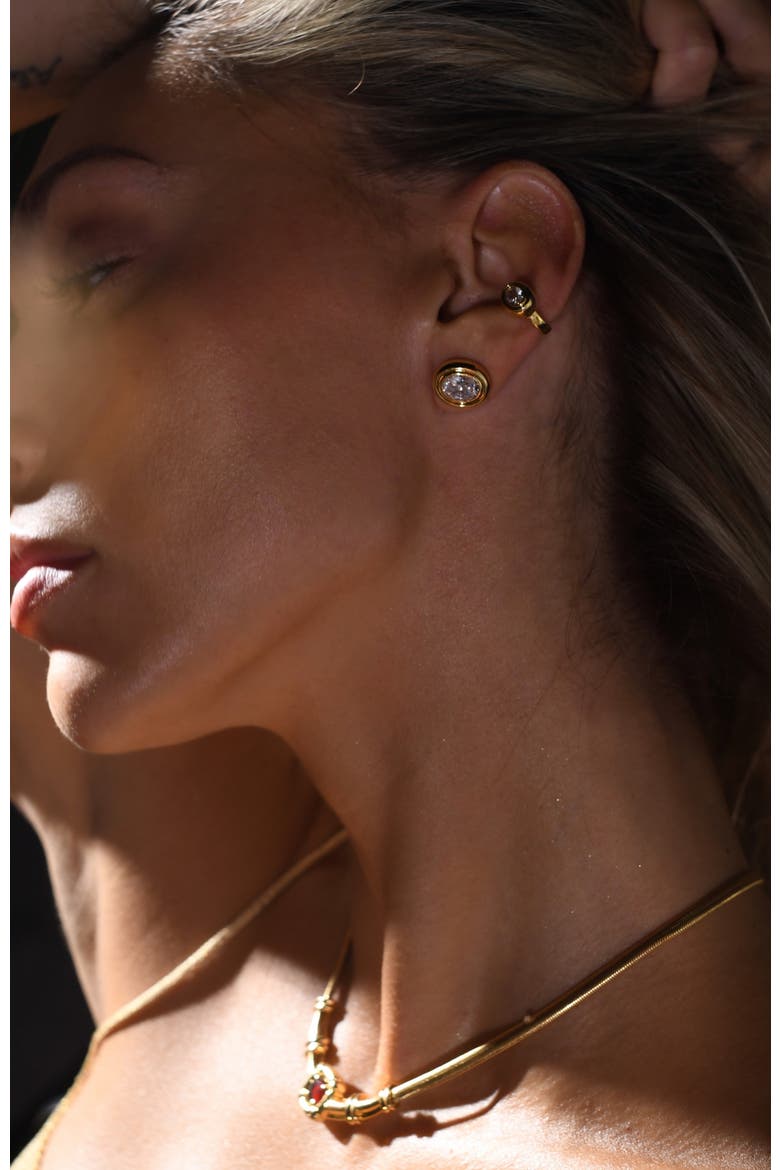 Alexis Ear Cuff, Alternate, color, Yellow Gold