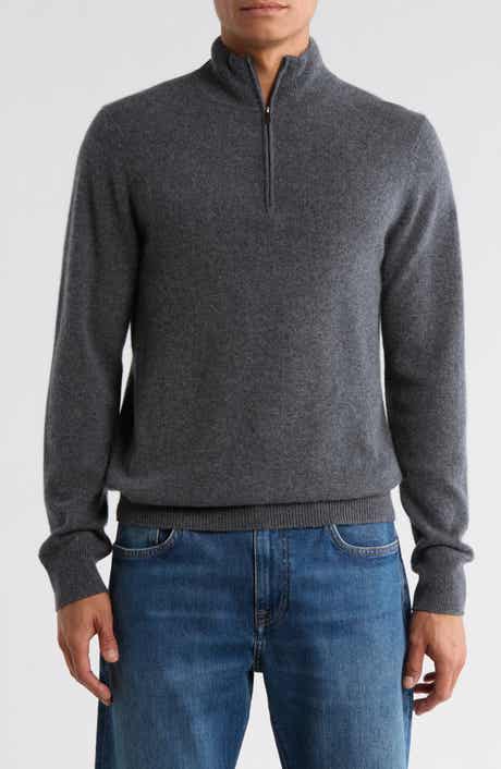 Nordstrom Cashmere Quarter Zip Sweater