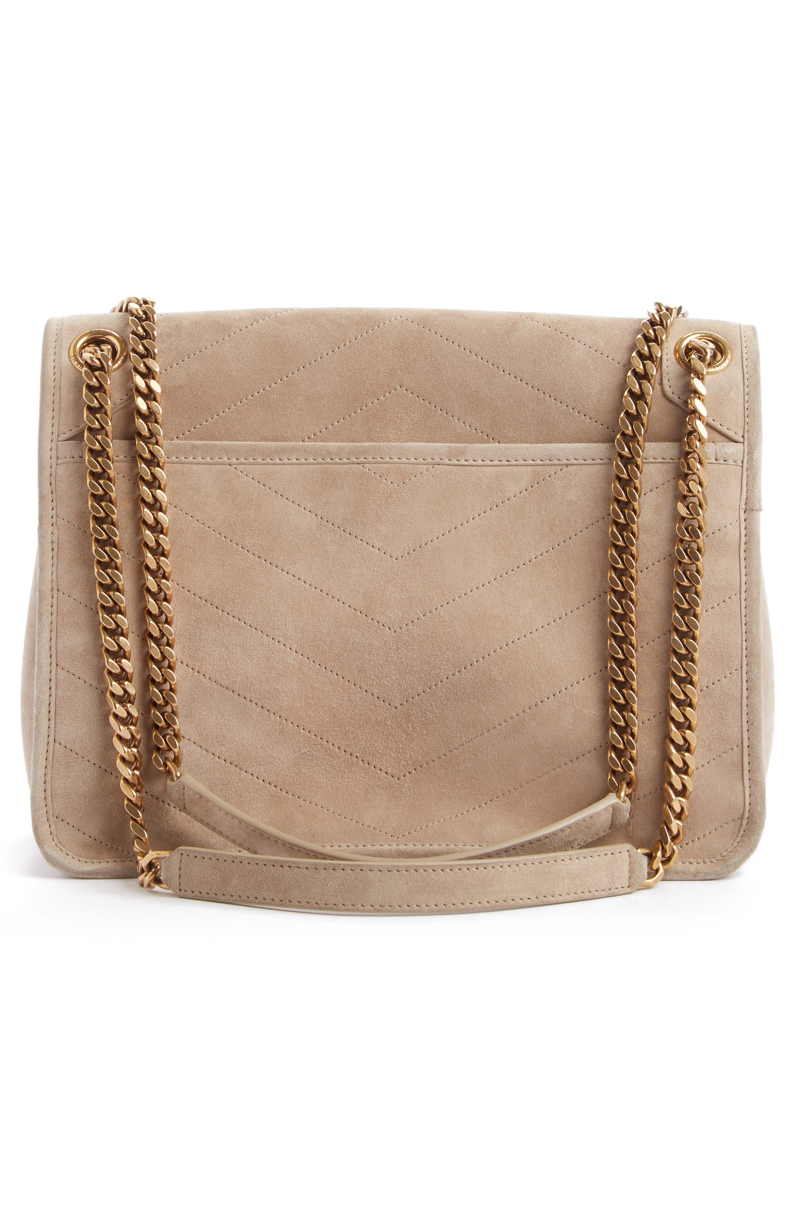 Saint Laurent Medium Niki Suede Shoulder Bag, Alternate, color, 