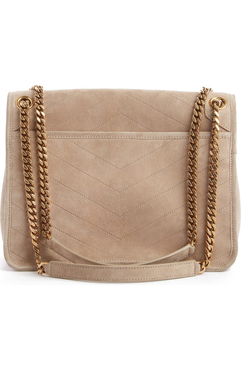 Saint Laurent Medium Niki Suede Shoulder Bag, Alternate, color,