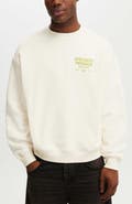 Cotton On Men's Box Fit Graphic Crew Sweater