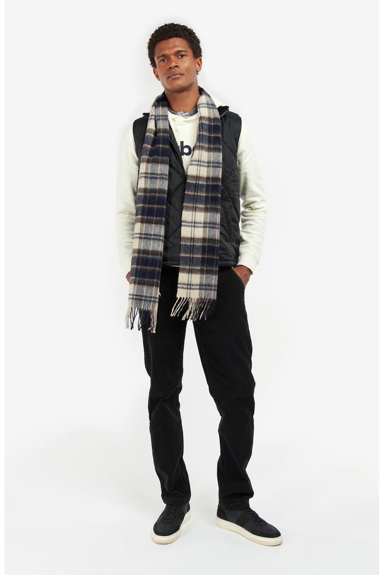 Tartan Wool & Cashmere Scarf, Alternate, color, AUTUMN DRESS