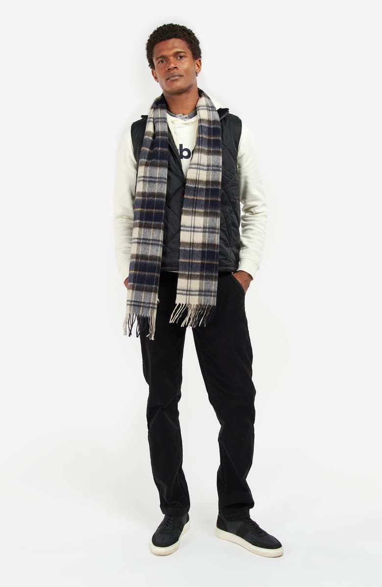 Barbour Tartan Wool & Cashmere Scarf, Alternate, color, 