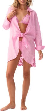 PQ SWIM Lace Millie Tie Cover-Up Tunic