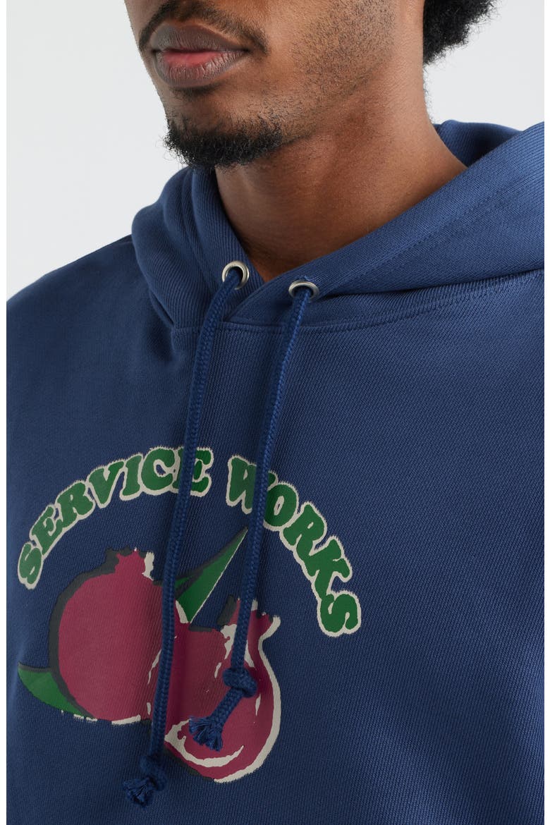Radish Organic Cotton Hoodie, Alternate, color, NAVY