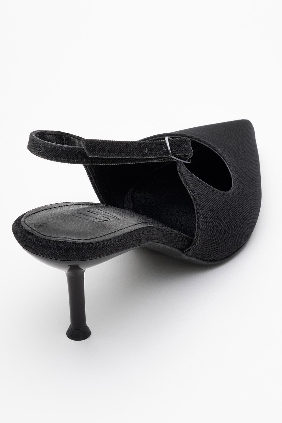 Caisa Slingback Pointed Toe Pump, Alternate, color, Black