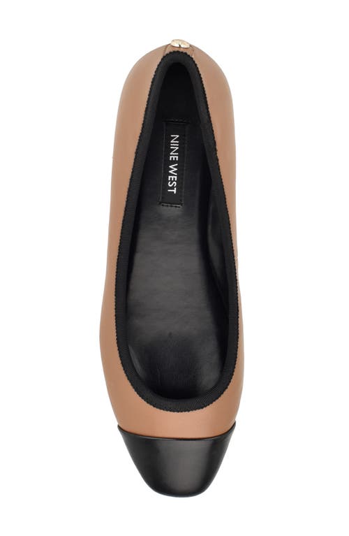 Nine West Ollin Womens Leather Ballet Flats In Black