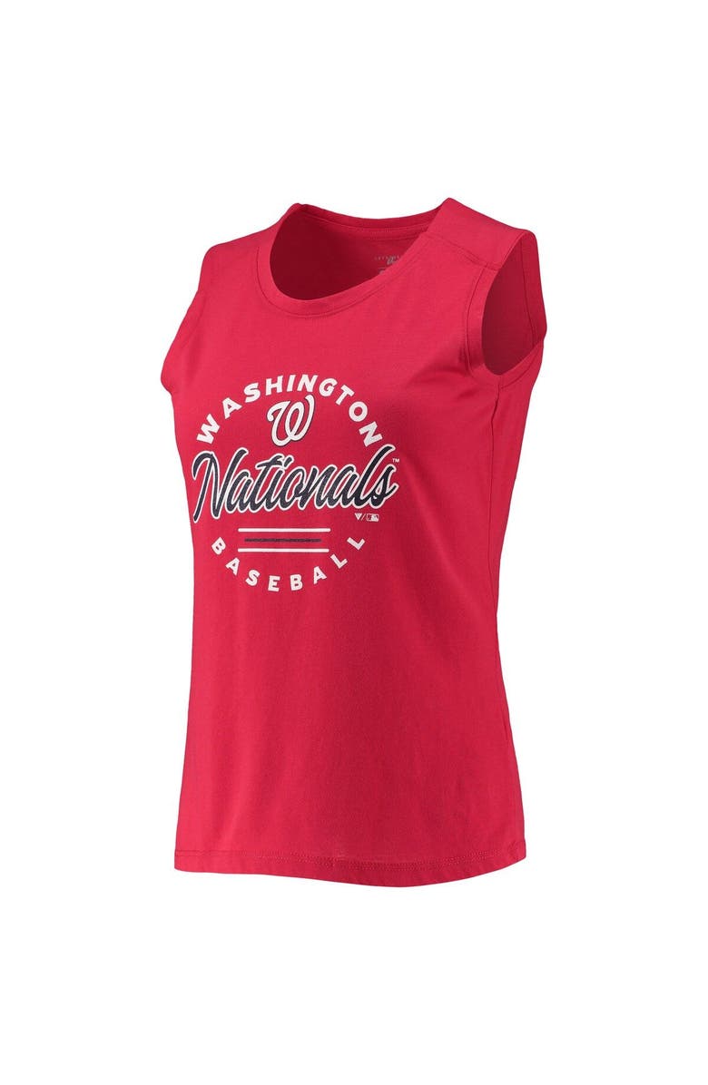 LEVELWEAR Women's Levelwear Red Washington Nationals Macy Tank Top, Alternate, color,