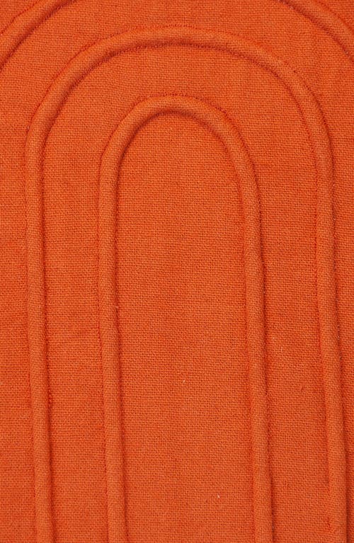 Parkland Collection Orange Cotton Accent Pillow In Orange