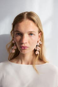 H&M Beaded flower earrings