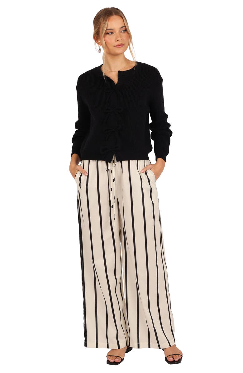 Petal 
Pup Wilde Bow Front Cardigan, Alternate, color, Black