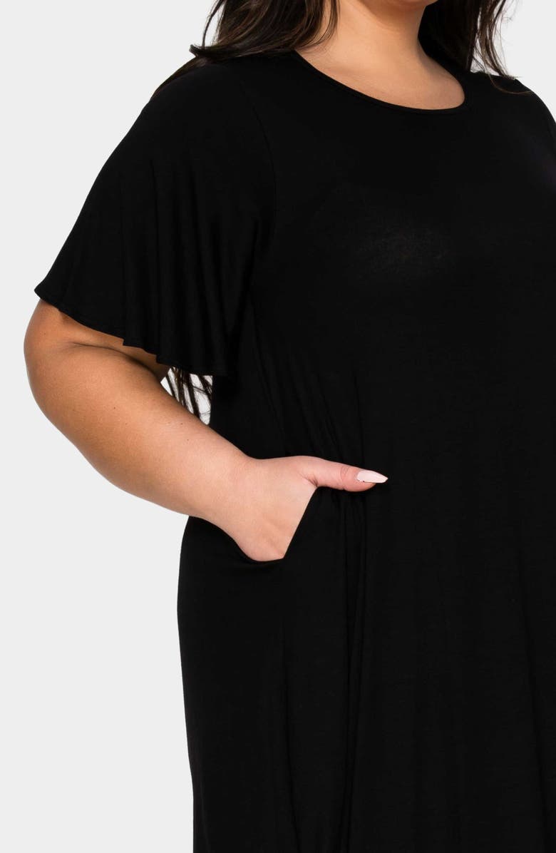 L I V D Liz Flutter Sleeve Midi Dress, Alternate, color, 