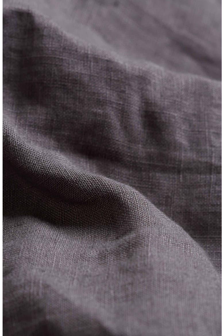 Linen Duvet Cover, Alternate, color, CHARCOAL GRAY
