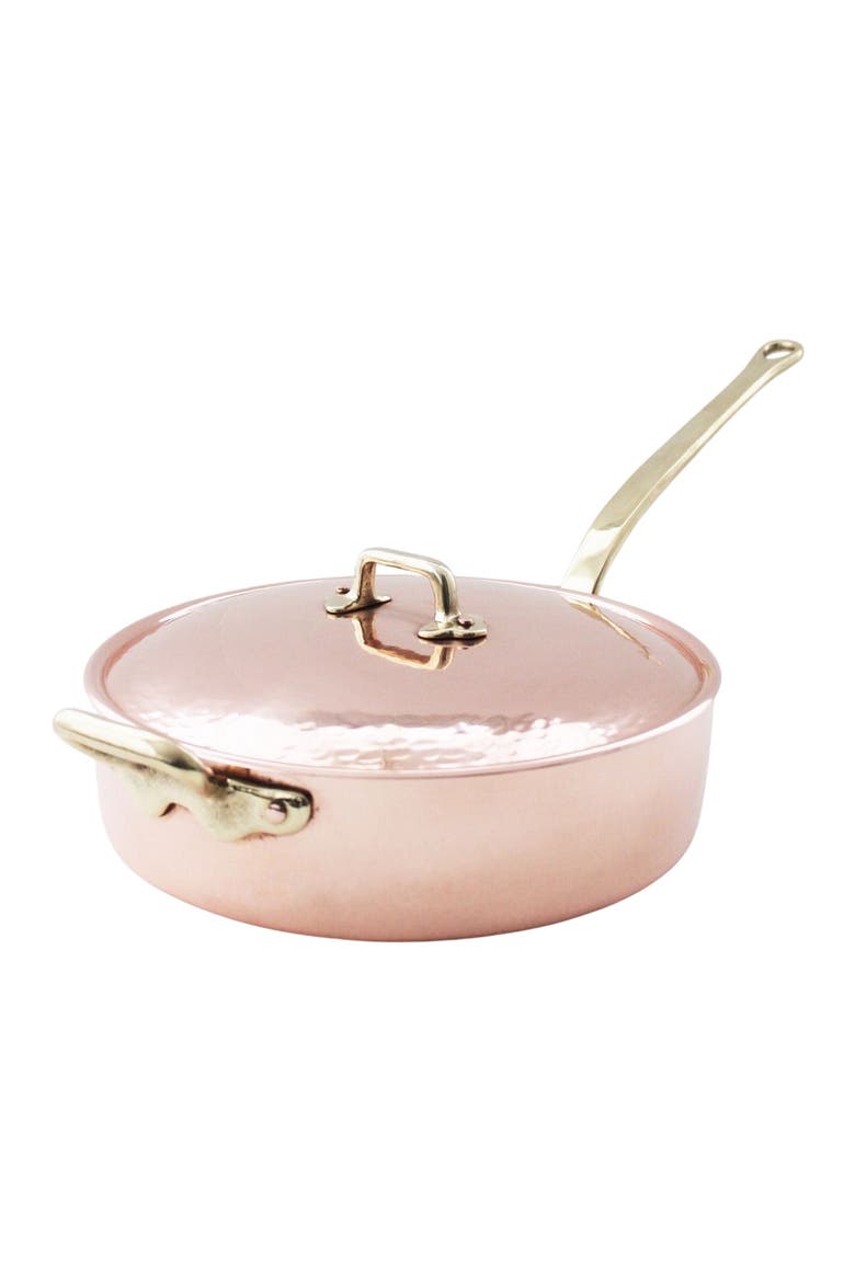 Vintage Inspired Copper Large Sauté Pan, Main, color, Copper