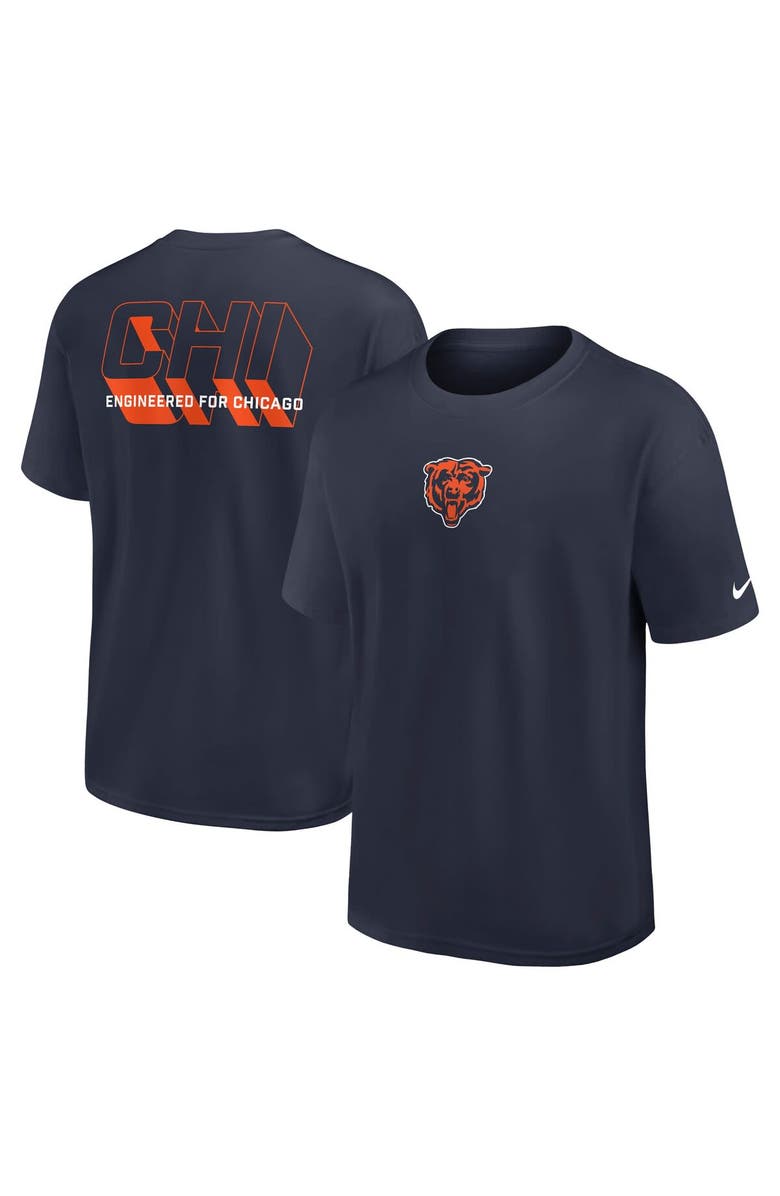 Nike Men's Nike Navy Chicago Bears Dominate The Game Essential Max90 T-Shirt, Main, color, Navy