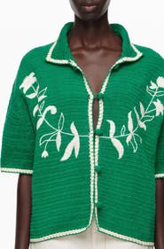 Bimba y Lola Embroidered Knit Sweater