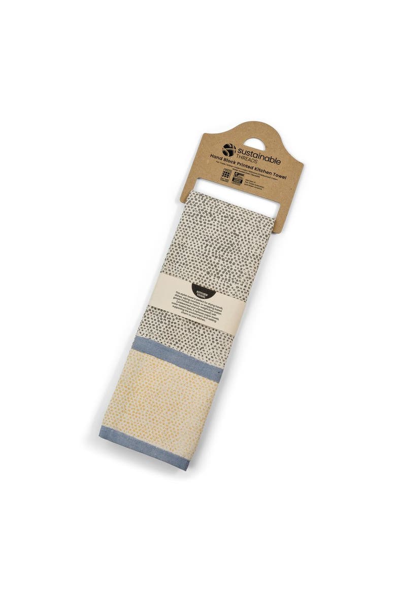 Kora Cotton Kitchen Towels, Alternate, color, Truffle