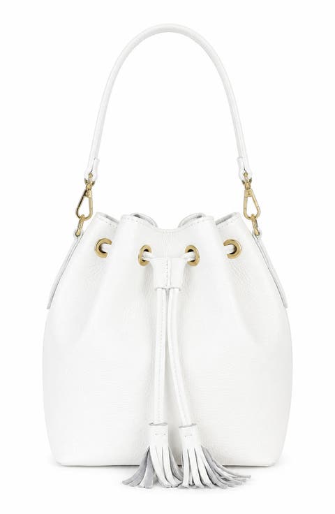 Carlotta Leather Bucket Bag