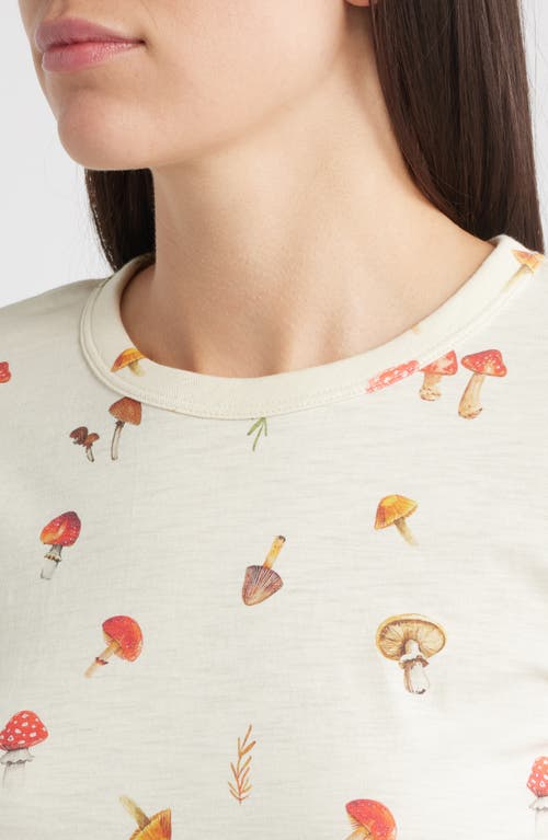 Rag & Bone Allover Mushroom Cotton Graphic T-shirt In Neutral