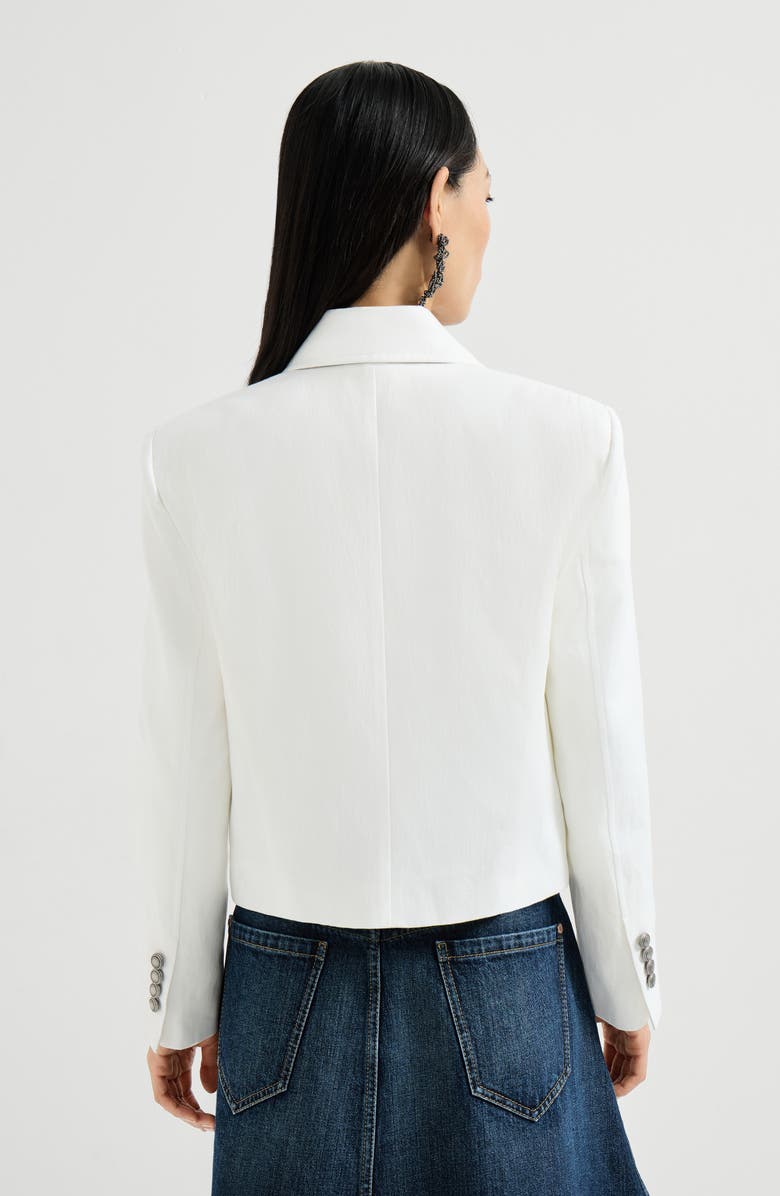 Brunello Cucinelli Blazer with monili, Alternate, color, White