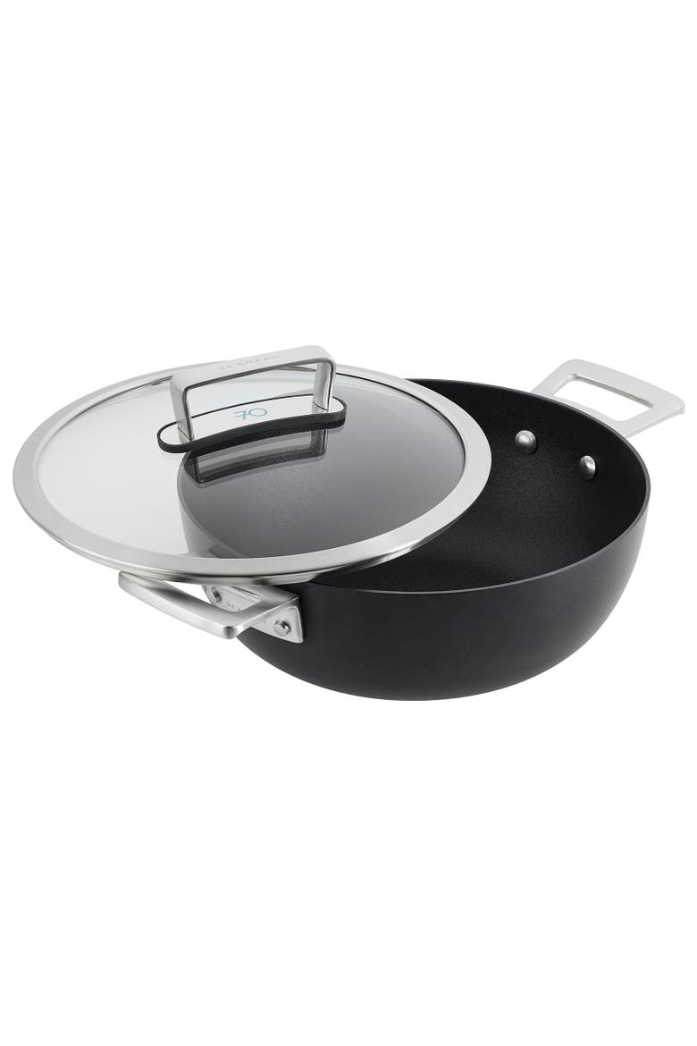 70th Anniversary 3 Piece Cookware Set with Braiser & 10.25-Inch Skillet, Alternate, color, Black