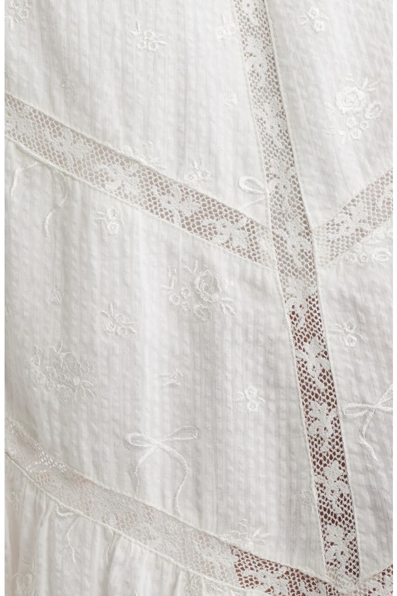 Ritson Cotton Skirt, Alternate, color, WHITE