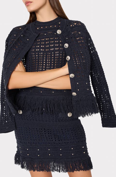 Beaded Fringe Cardigan