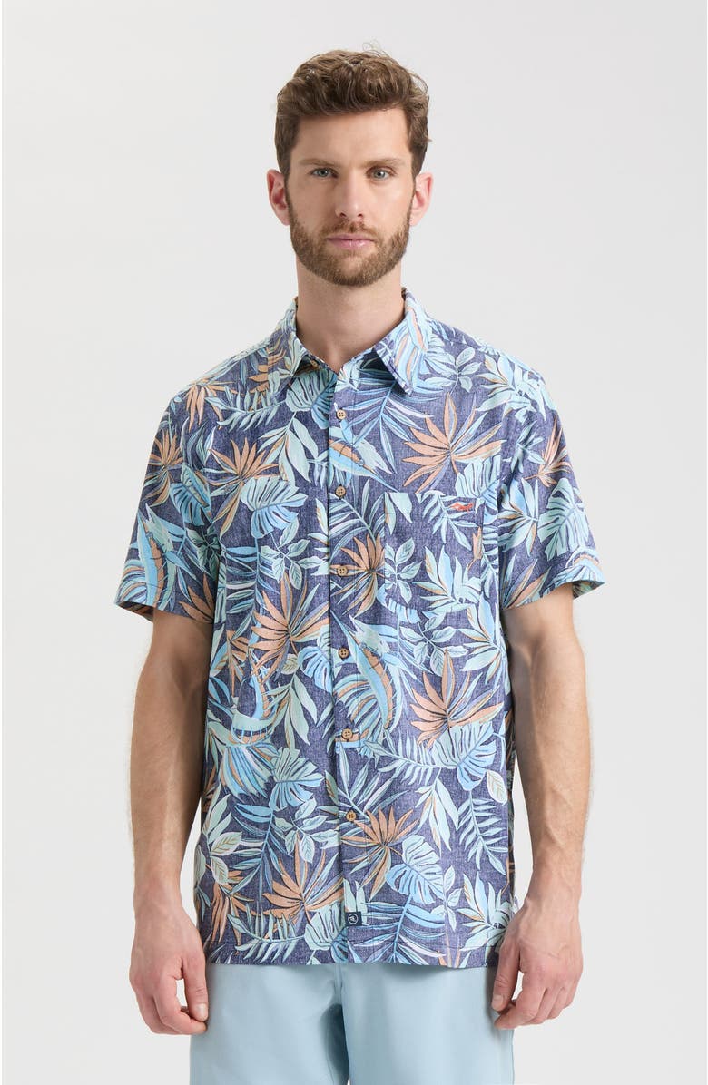Salt Life Canopy Short Sleeve Button Down, Main, color, 