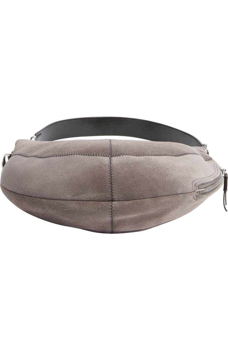 Lemaire Quiver Clip Suede Hobo Bag, Alternate, color, Mink