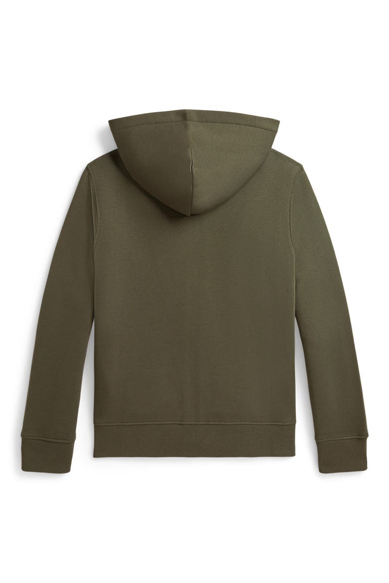 Kids' Fleece Zip Hoodie, Alternate, color, CRUISE OLIVE