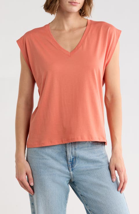 V-Neck Pima Cotton T-Shirt
