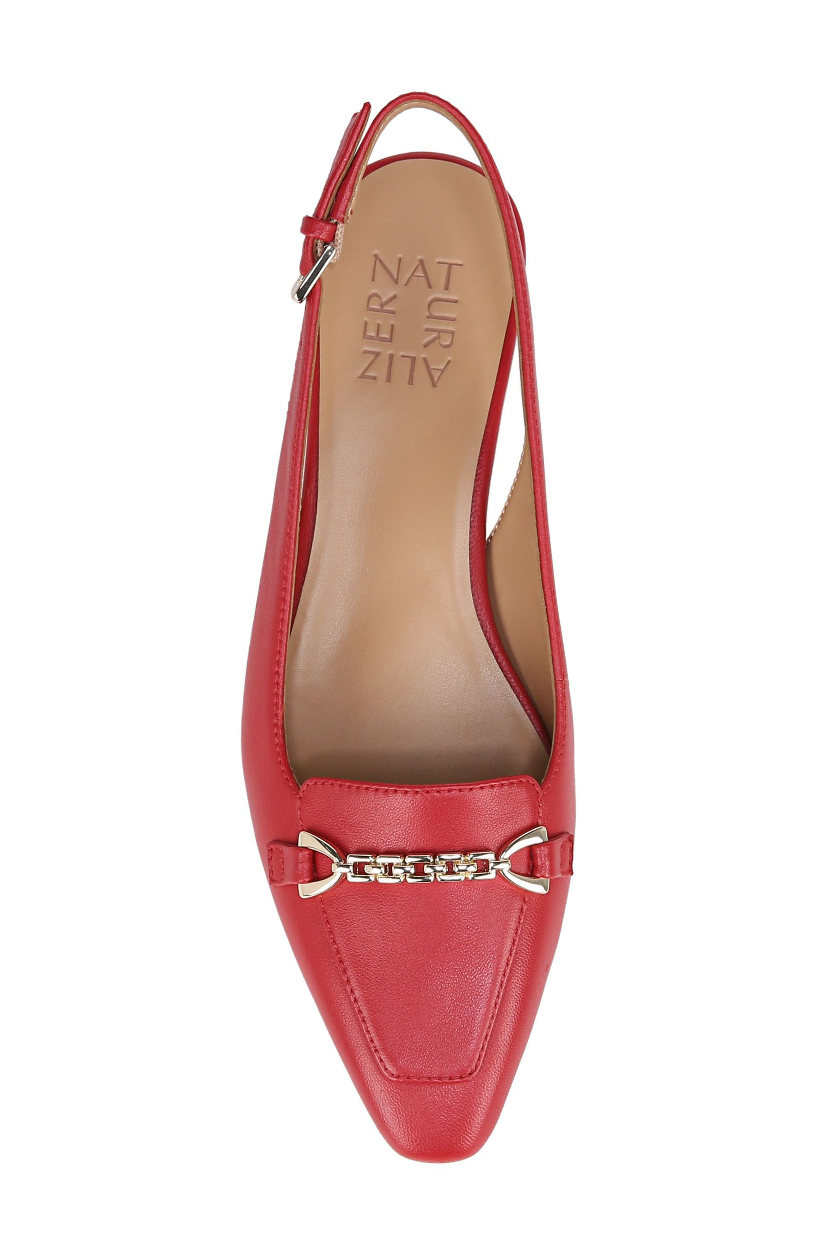 Lindsey Slingback Sandal, Alternate, color, CRIMSON RED LEATHER