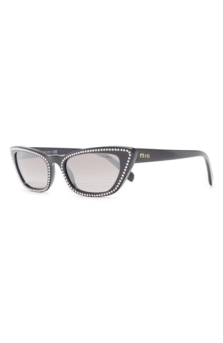 Miu Miu 53mm Cat Eye Sunglasses, Alternate, color,