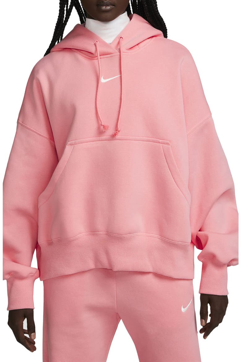 Sportswear Phoenix Fleece Oversized Pullover Hoodie, Main, color, ARCTIC ORANGE/ SAIL
