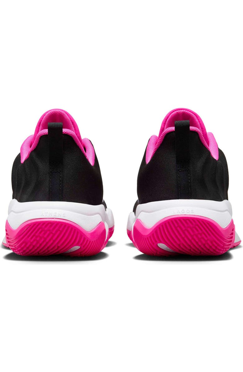 Nike Kids' Giannis Immortality 4 Basketball Shoe, Alternate, color, Black/ Laser Fuchsia/ White