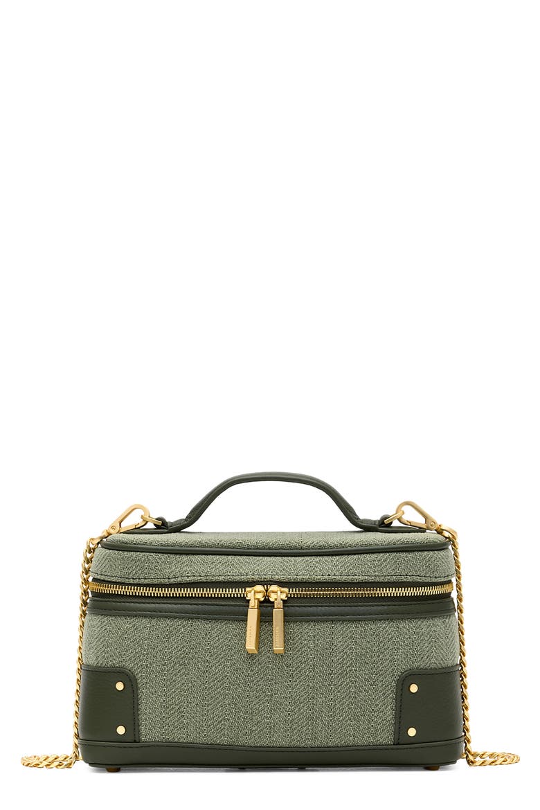 Vanna Leather Case, Main, color, TWIN CREST/ BRUSHED GOLD