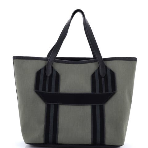Pursangle Tote Canvas with Leather