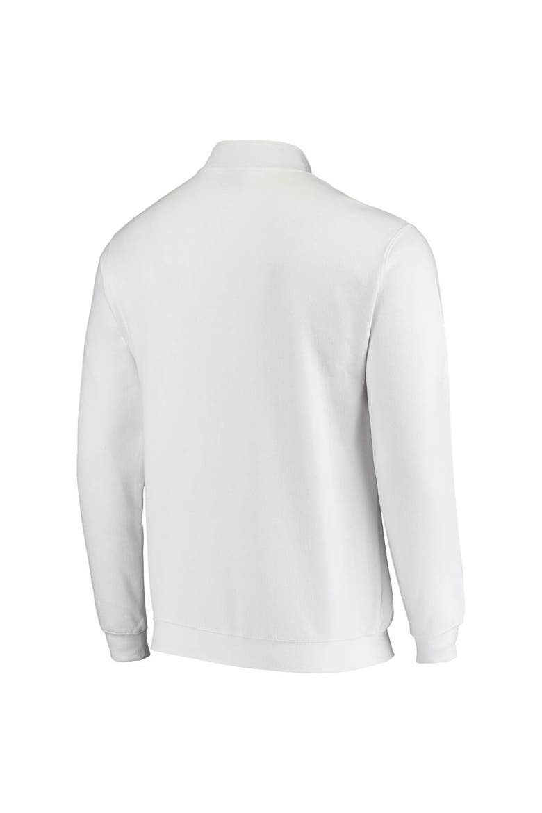 Men's Colosseum White Purdue Boilermakers Tortugas Logo Quarter-Zip Jacket, Alternate, color, White