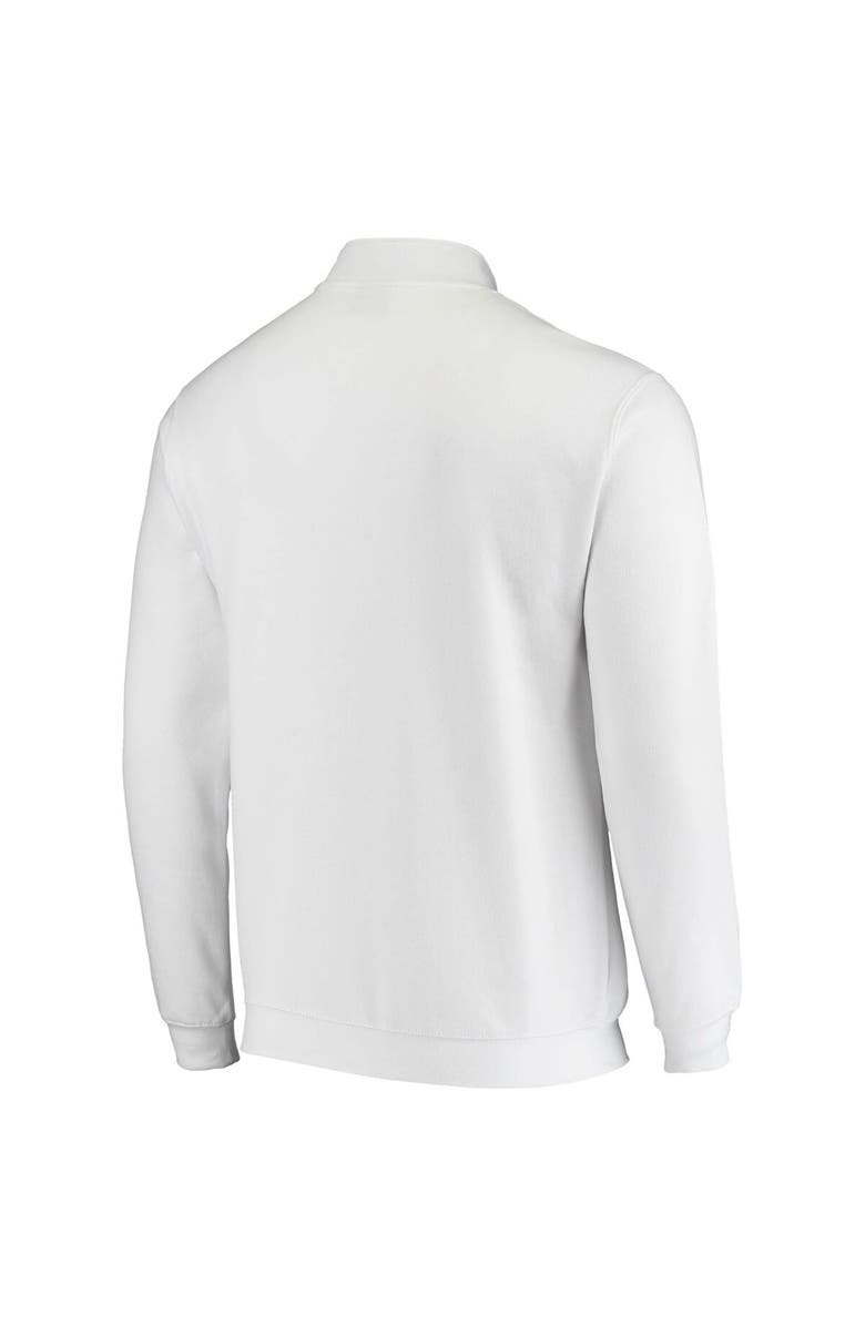 Men's Colosseum White Purdue Boilermakers Tortugas Logo Quarter-Zip Jacket